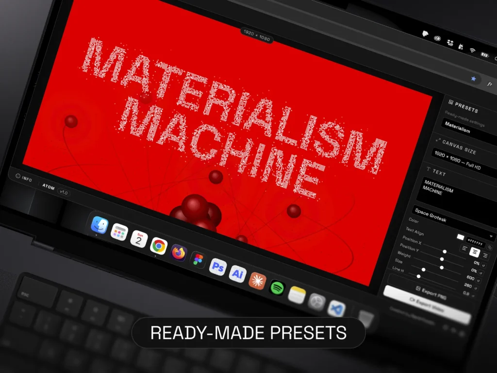 Ready-made Typography Presets - Atom App